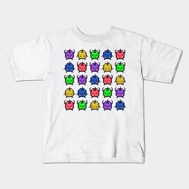 Stardew Valley Junimo Party Kids T-Shirt by StebopDesigns